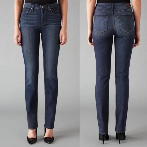 Paige Hoxton Straight Leg Jeans in Nottingham Size 24 NWT $189 - Picture 1 of 10